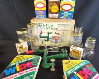 White Mountain Apple Parer, Corer And Slicer Mason Jars