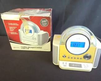 GPX CD Clock Radio Mp3 Ready