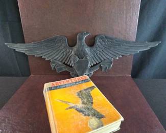 Adventures In American Literature And Cast Metal American Eagle Plaque