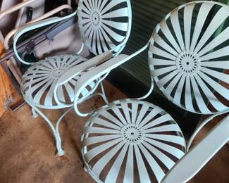 Francois Carre Art Deco chairs--wonderful conditon