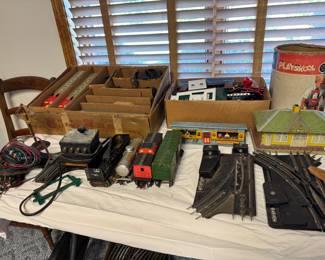 Trains, most are Marx O gauge