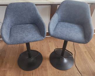 Counter-height bar stools.