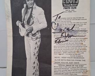 Elvis autograph