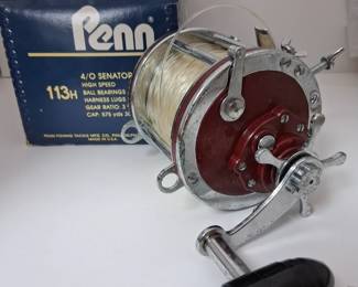 Deep-sea fishing reel. Never used.