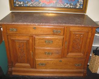 Marble top Chest