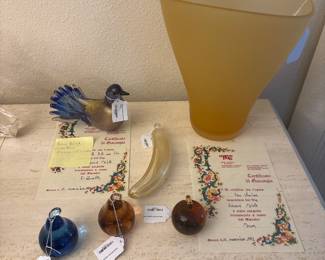 Murano glass with COA