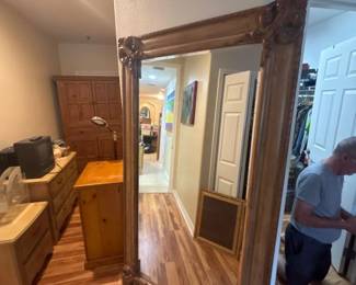 Mirror 44β x 2.5 β x 78β Very Large Ornately Carved