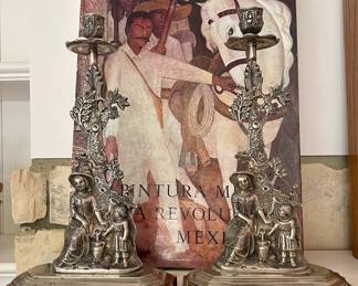 Art Books Galore & Figural Candle Holders