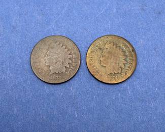 1873 & 1874 Indian Head Cents