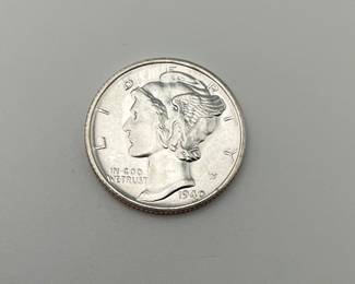 1940 So Mercury Dime