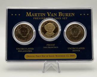 Martin Ban Buren $1 Presidential coin Set