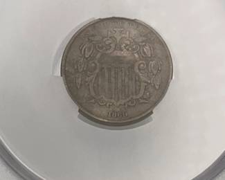 1869 Shield Nickel 