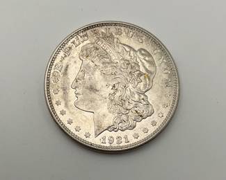 1921 D US Morgan Silver Dollar
