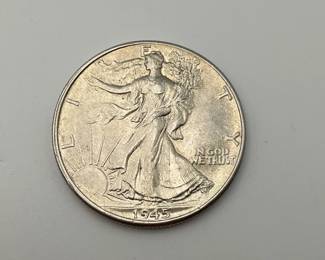 1945 Walking Liberty 50 cent piece