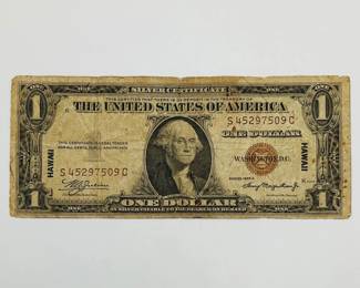 1935 $1 Hawaii WWII Emergency Issue Note