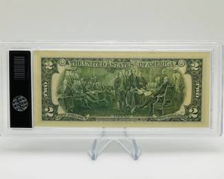 Ratification of US Constitution $2 Note