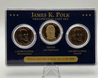 James K Polk $1 Presidential Coin Set