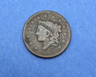 1837 Coronet Head Large Cent