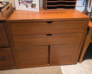 #43   Two Drawer/Two Door Cabinet 34"Wx21"Dx27"H   $75
