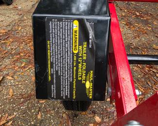 #34   Brand New Haul Master Foldable Trailer w/12" Wheels   $425