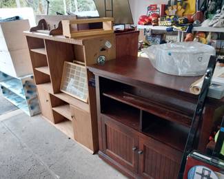 desk, cabinet, entertainment center, TV stand