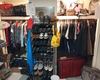 clothing, shoes, luggage