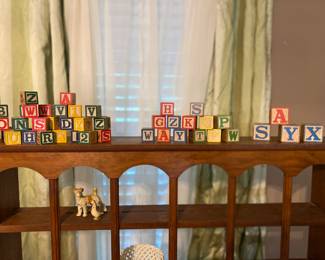 Vintage ABC blocks