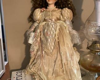 Duck House Heirloom Porcelain Doll