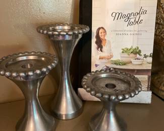Pewter Candle Holders