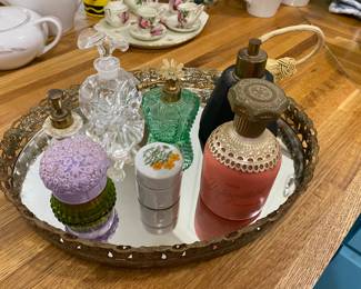 Vintage and antique perfume bottles / some 1940's and 50's