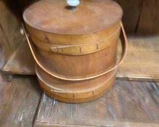 Vinatge Sugar Bucket Wood