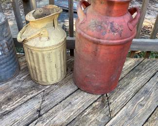 Antique Milk Can  / Churns