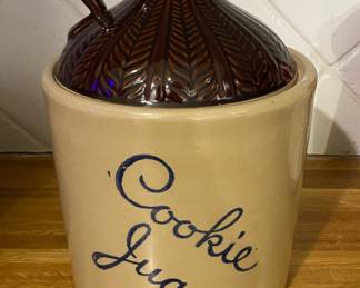 1950's Vintage Stoneware Pottery Cookie Jug