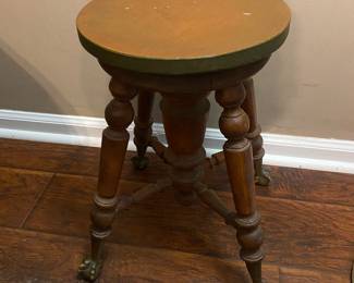 Antique piano stool