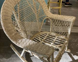 Vintage Wicker Rocker