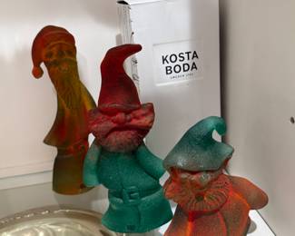 (3) Kosta Boda Christmas Pieces