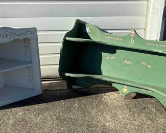 2 country style Wooden Shelves