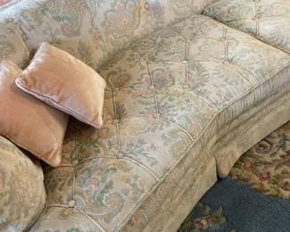 Vintage curved sofa