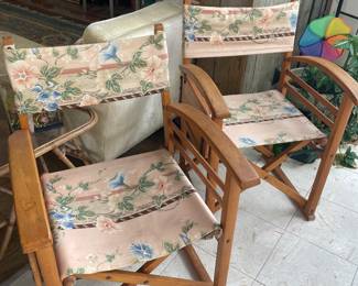 Vintage directors chairs