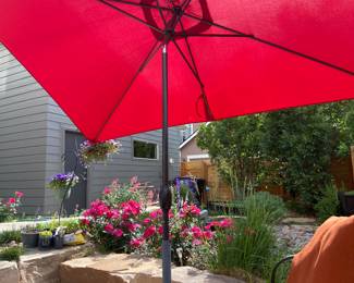 Large umbrella and stand sand bags sold separately
