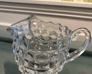 Fostoria American Jug Pitcher with Ice Lip