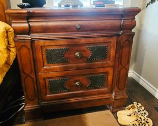 Wooden king bed. With matching dresser, armoire, 2 night stands and chest of drawers all sold seperately 