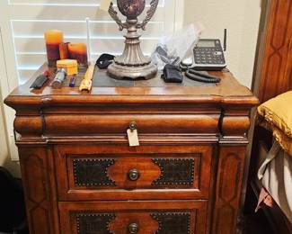 Wooden king bed. With matching dresser, armoire, 2 night stands and chest of drawers all sold seperately 