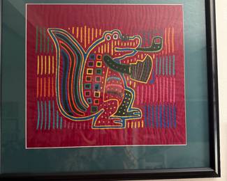 Panamanian Kuna Indian Mola textile prints