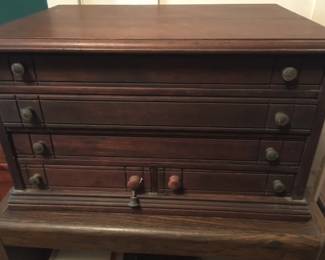 Antique silver chest