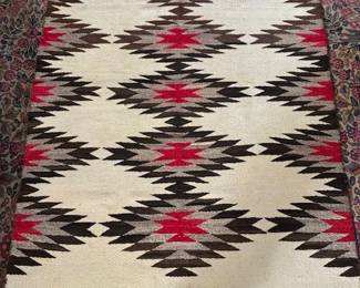 Vintage Indian rug 36" x 51"