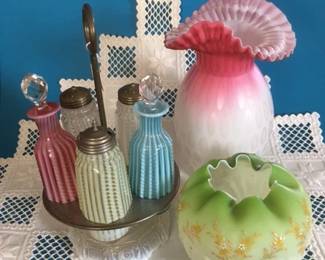 American Art glass. Caster set SOLD