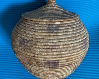 Eskimo sweetgrass basket