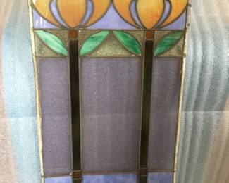 Leaded window 15" x 28"