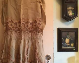 Antique silk & lace dress